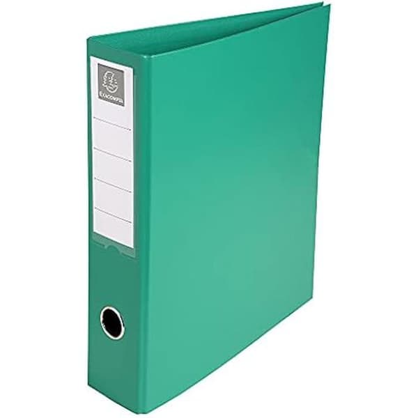 Mapp - EXACOMPTA - réf. 51740E - PVC med förstärkta kanter - 4 D-ringar 50 mm - Rygg 70 mm - A4 maxi