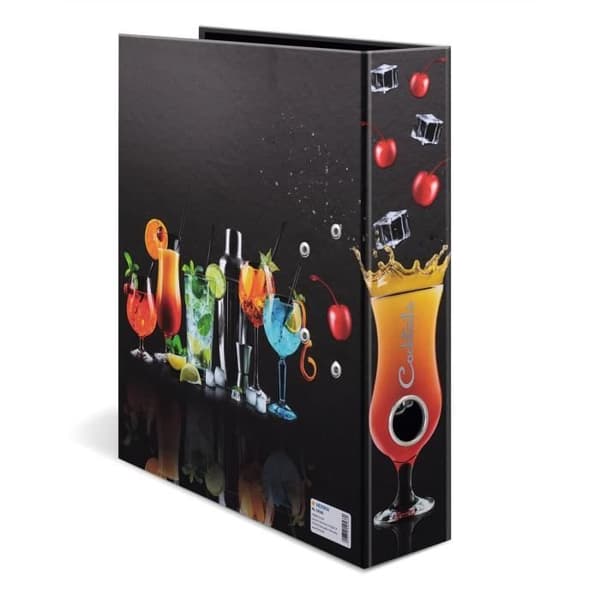 Mönstrad mapp Flavors Cocktails, A4