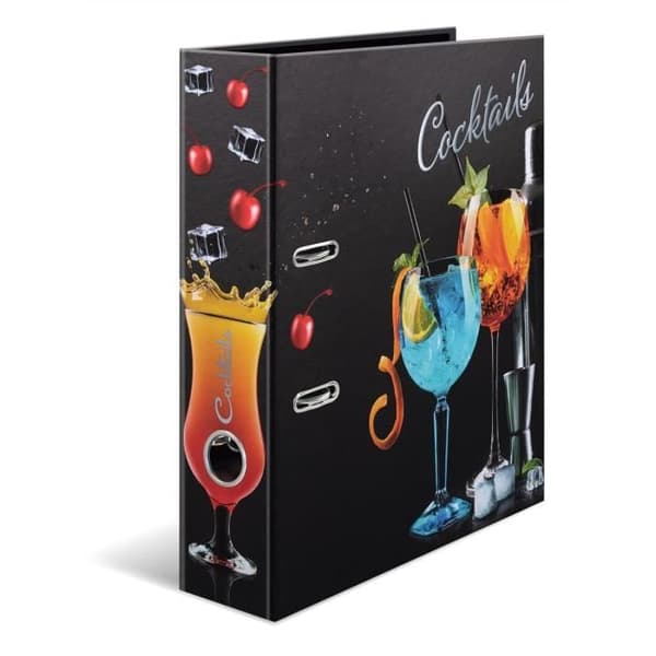 Mönstrad mapp Flavors Cocktails, A4