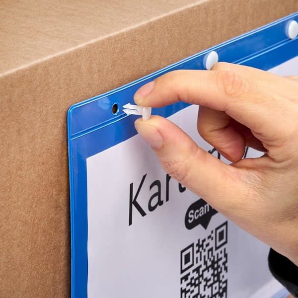 Krog Binder Marking Bag med Aufhangel ochung, A4 liggande format, 25 st Röd