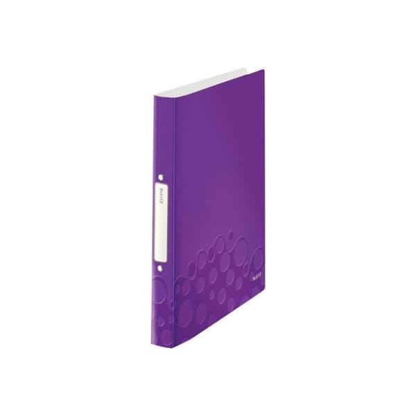 Leitz WOW - Ringpärm - A4 - för 190 ark - lila metallic