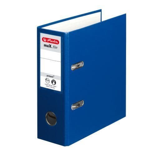 Classeur - Herlitz - maX.file protect - A5 - Kartong FSC - Blå