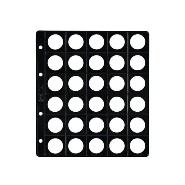 Pardo myntfickor i plast med bas 30 fack - 75300 (paket med 25)