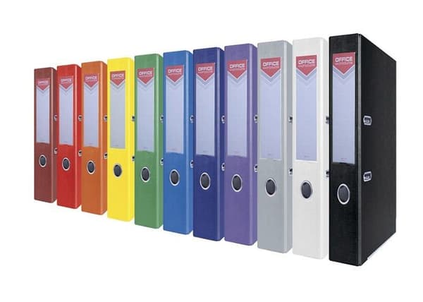 Classeur Office-produkter - PBSX0771 - Classeur à levier Officer A4 75 mm vit ()