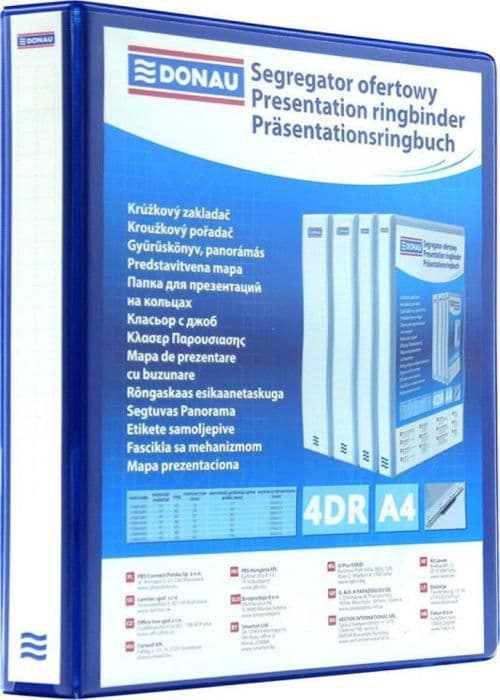 Klassör Donau - 2788504PL-10 - Klassör för erbjudanden, PP, A4/4RD/50, blå