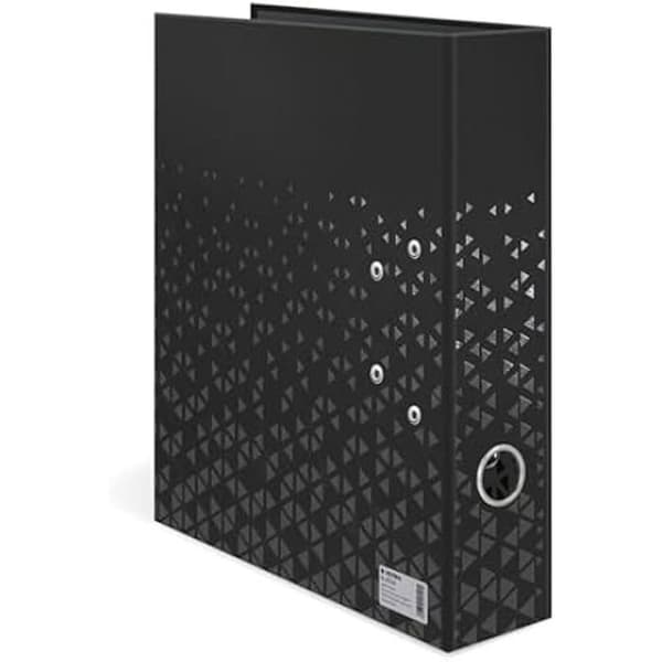 Ringbinder - HERMA - 20120 - Svart - 7 cm bred - Kartong - Stilren design