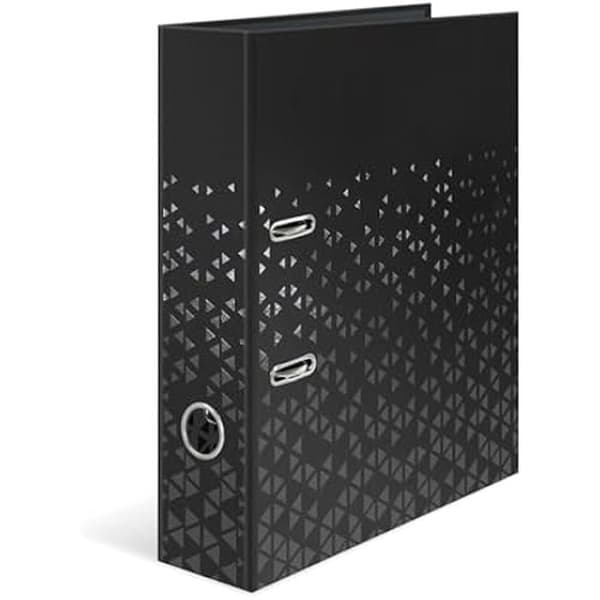 Ringbinder - HERMA - 20120 - Svart - 7 cm bred - Kartong - Stilren design