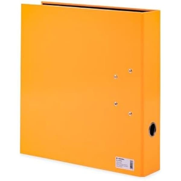 A4 mapp - HERMA - 20064 - Neonorange - 7 cm - Spolmekanism - Kartong