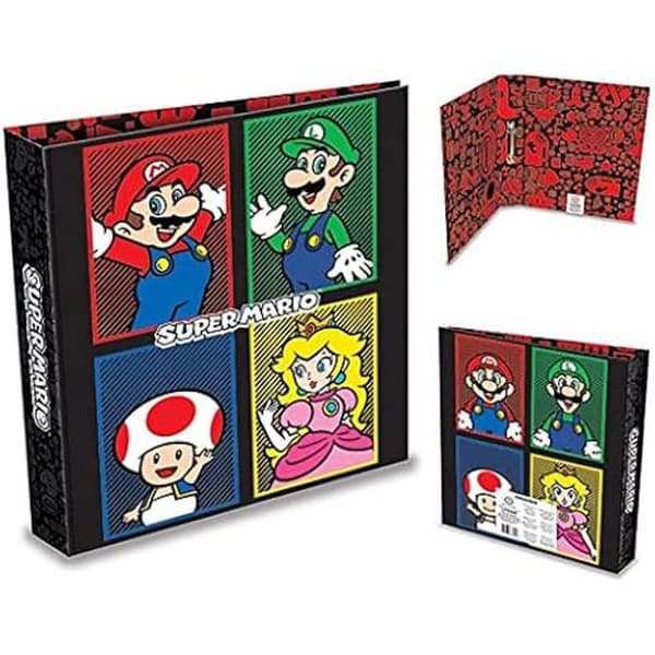 Ringpärmar - PYRAMID INTERNATIONAL - Super Mario - A4 - Flerfärgad - Officiell produkt