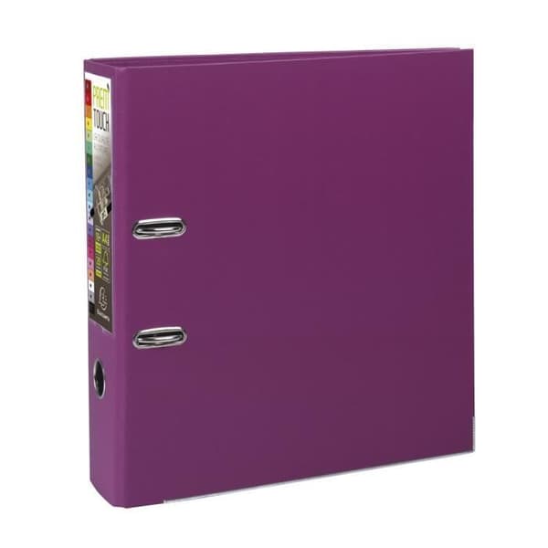 EXACOMPTA - Extra stor bågfil - 80 mm rygg - 24,2 x 29,7 - Polypropenkant - Fuchsia