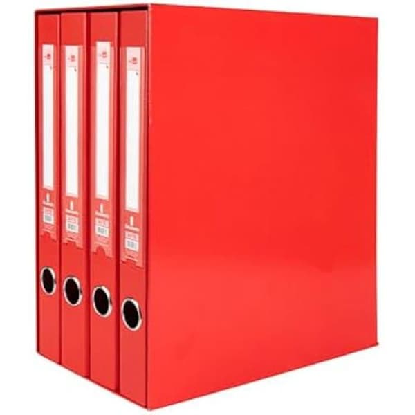 Klippbok - LIDERPAPEL - md43 - Portfölformat - 2 mixade ringar - Blå färg