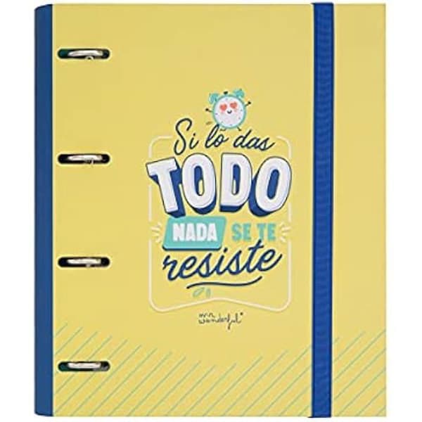 Arkiv - MR. WONDERFUL - WOA11102ES - 120 Sidor - Elastisk Stängning - Med Ringar
