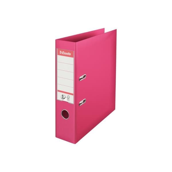 Esselte No.1 Fickordnare med lyftmekanism 75 mm A4 för 500 ark Fuchsia