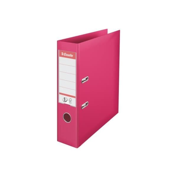 Esselte No.1 Fickordnare med lyftmekanism 75 mm A4 för 500 ark Fuchsia
