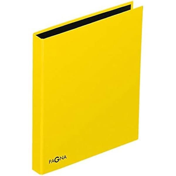 Klippbok A4 - PAGNA - Basic - Gul - 4 ringar - Mixad