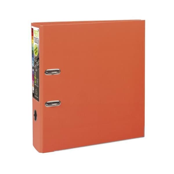 EXACOMPTA - Extra stor armbågsfil - 80 mm ryggrad - 24,2 x 29,7 - Polypropenkant - Orange
