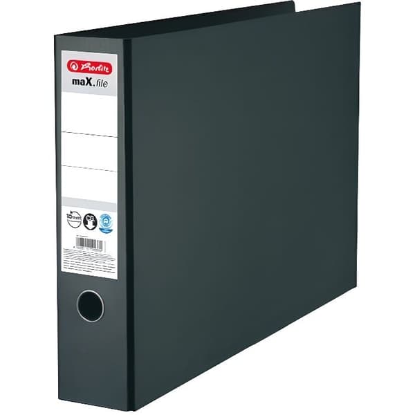 Classeur maX.file - Herlitz - 10397073 - A3 - Kartong - Svart - 7,5 cm