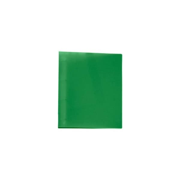 Classeur liderpapel 4 ringar 25mm a4 260x315mm polypropen rygg 40mm visitkortshållare färg grön genomskinlig