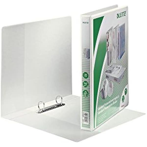 Presentationsklase - LEITZ - A4 - 20 mm - 2 ringar - Vit