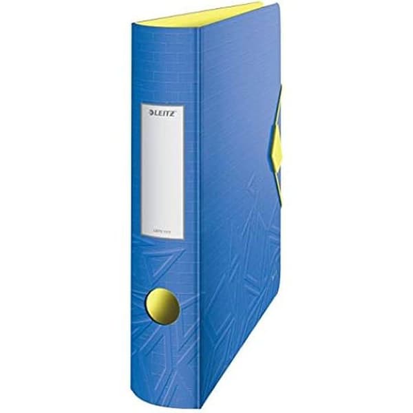 Hämapärm - LEITZ - Urban Chic - A4 - Blå - Rundad Rygg 65mm - Elastisk Stängning