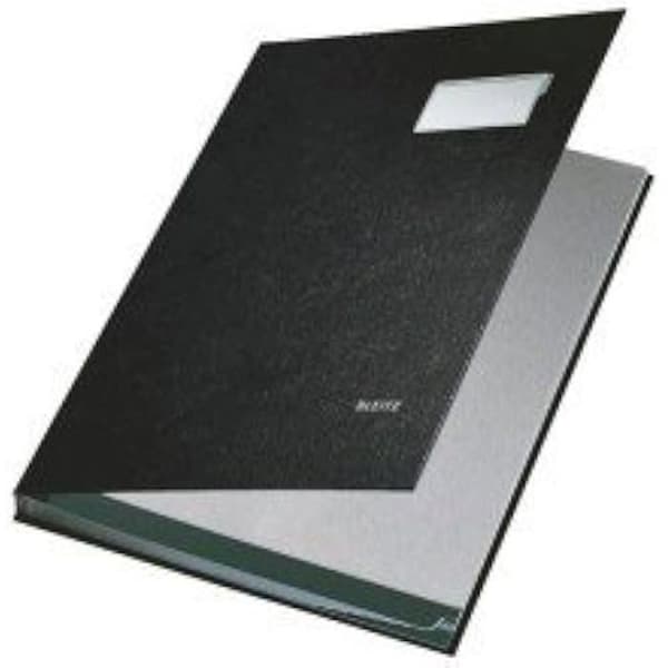 Signaturficka - LEITZ - 10 stycken - Polypropen - Svart