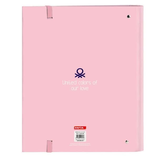 Safta Pärm - 512253666 - Pärm 4 Ani 35 mm med Benetton Vichy refill 27 x 32 x 3,5 cm, Flerfärgad ()