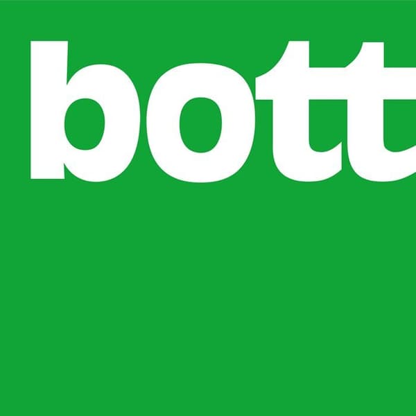 Dokumentportfölj - Bott - DIN A4 - Plast - Grå Antracit - 5-pack