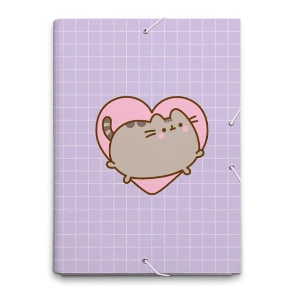 PUSHEEN - KÄRLEK - PREMIUM FLAPPBINDE MED ELASTISK A4 GRUPO ER