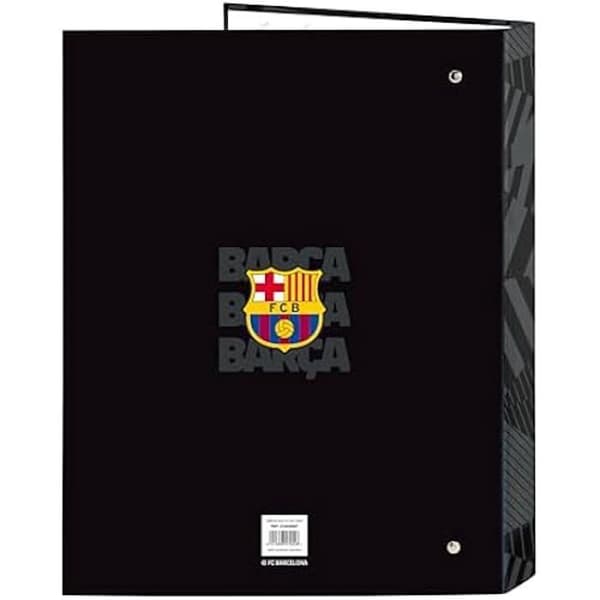 Pärm - SAFTA - F.C. Barcelona - Svart - 4 ringar - Hållbar - För barn