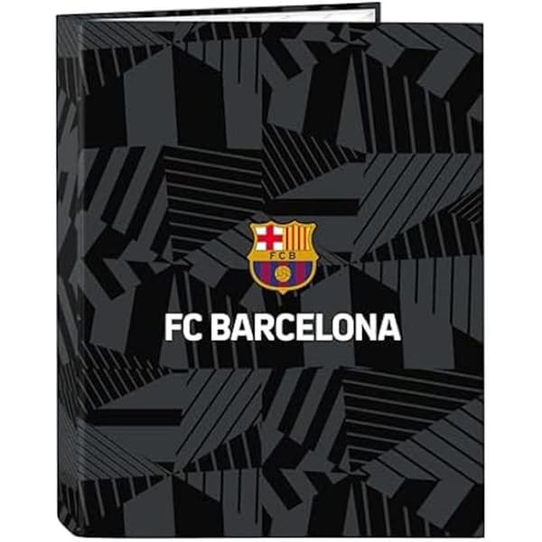 Pärm - SAFTA - F.C. Barcelona - Svart - 4 ringar - Hållbar - För barn