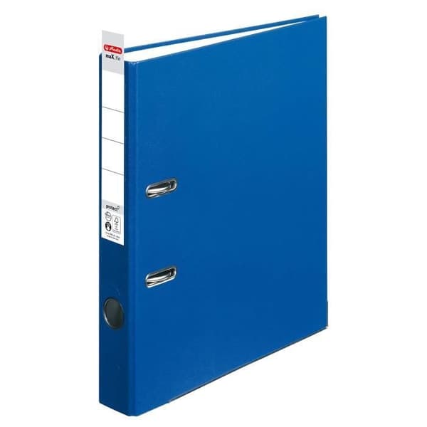 herlitz - Färgmapp av PP, ryggbredd: 50 mm, blå - 4008115450402