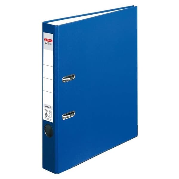 herlitz - Färgmapp av PP, ryggbredd: 50 mm, blå - 4008115450402