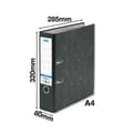 Miniatyrbild 3 av 4: Elba Classic Spak Arch File 80mm Spine Cloudy Black Box of 10 - 400122123