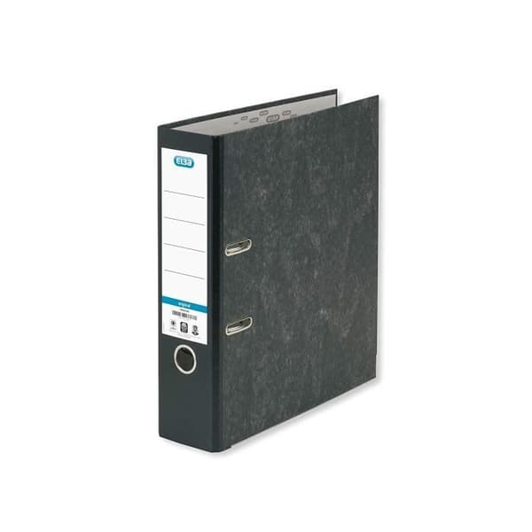 Elba Classic Spak Arch File 80mm Spine Cloudy Black Box of 10 - 400122123