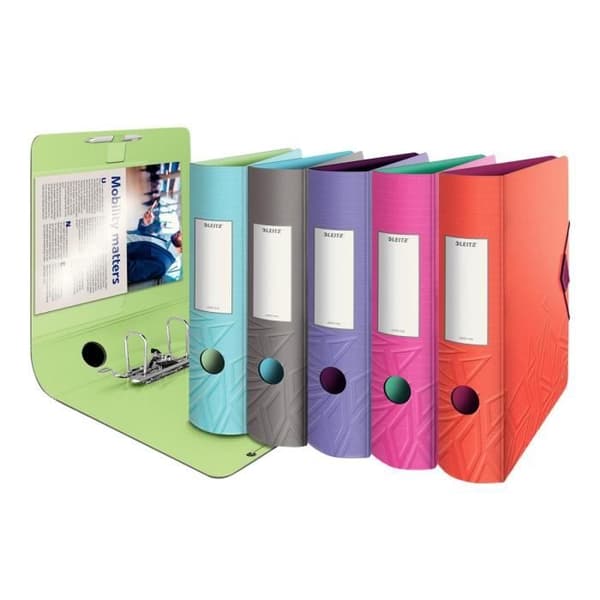 Leitz 180° Active Urban Chic Lever bågfil 82 mm A4 för 500 ark finns i olika färger