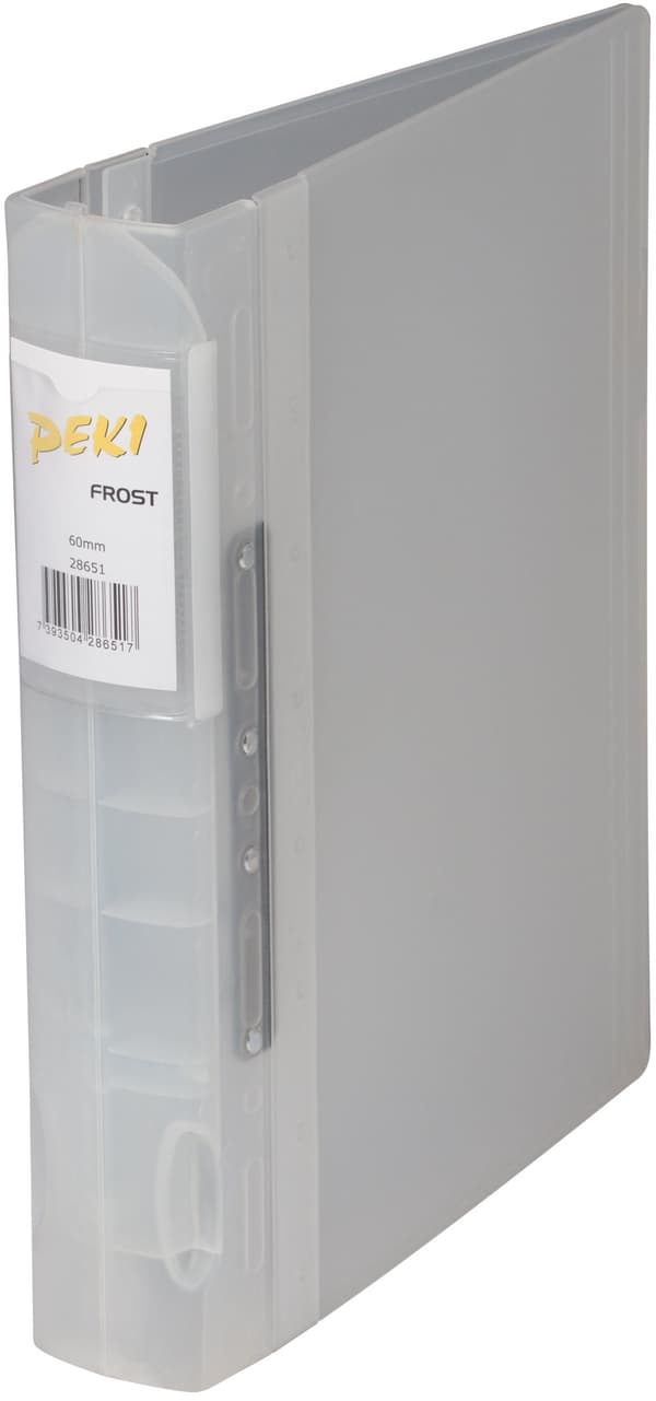 Gaffelpärm PEKI frost A4 56mm vit