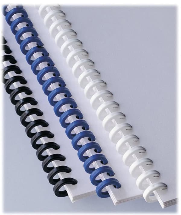Plastspiral GBC Clickbind 8mm vit 50/fp