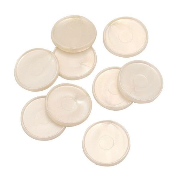 Binders - We R Memory Keepers - Pearl White - 9 st - Plastik - 3 cm i diameter