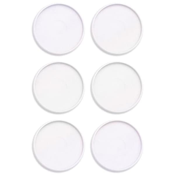 Binders - We R Memory Keepers - Pearl White - 9 st - Plastik - 3 cm i diameter