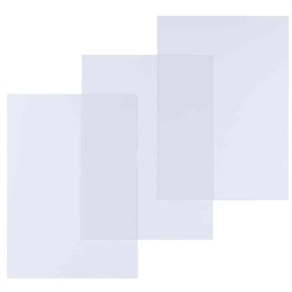 Paket om 100 Täckplåtar Bindning A3 PVC 15/100:e Transparent