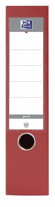 Oxford - 400128624 - Smart Pro+ Spak Pärm A4XL Rygg 80 mm 2 Ringar Röd kantad Polypro Cover