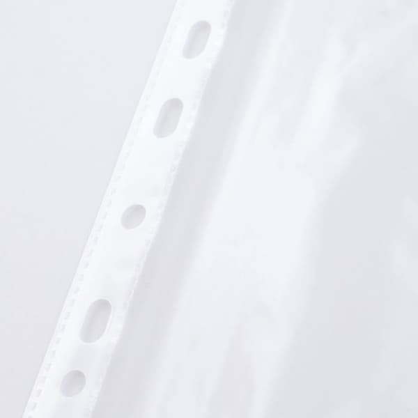 D.rect - 20 förpackningar med 100 perforerade fickor 45 um/mikron, tjocklek 0,045 mm A4 Transparent