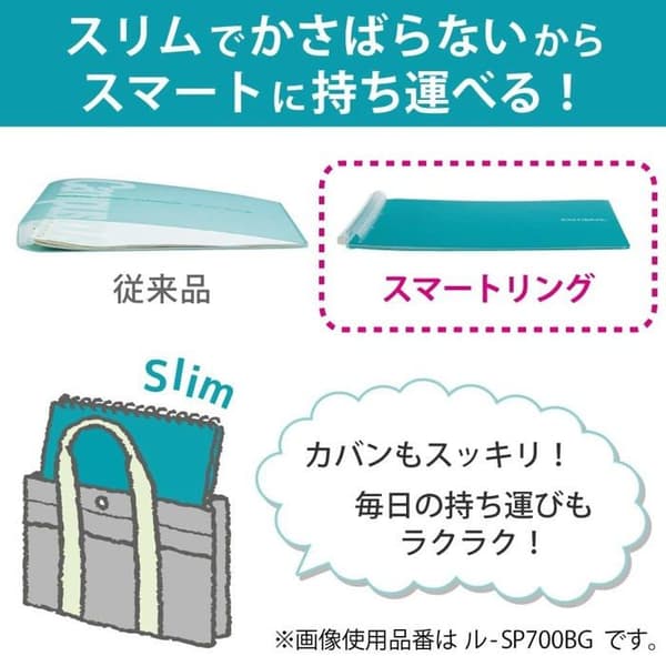 Bindning - plastpinne - transparent - Kokuyo-överdrag -SP700LP