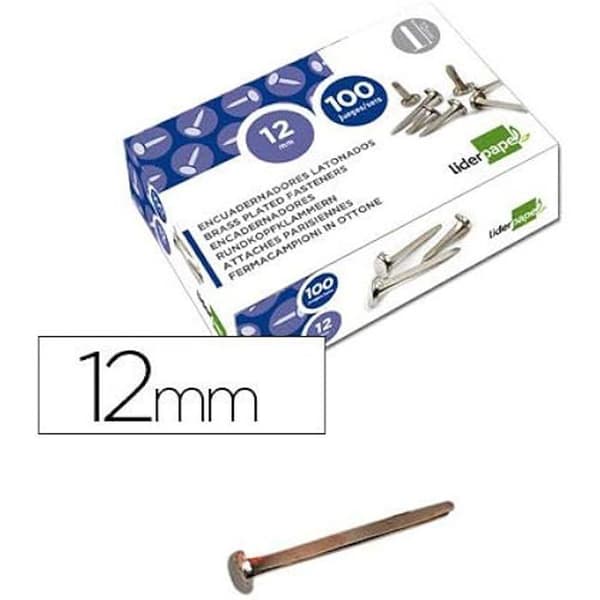Attache Parisienne - LIDERPAPEL - Modell 02830 - Laiton - 12mm - Assorterade plastmaterial