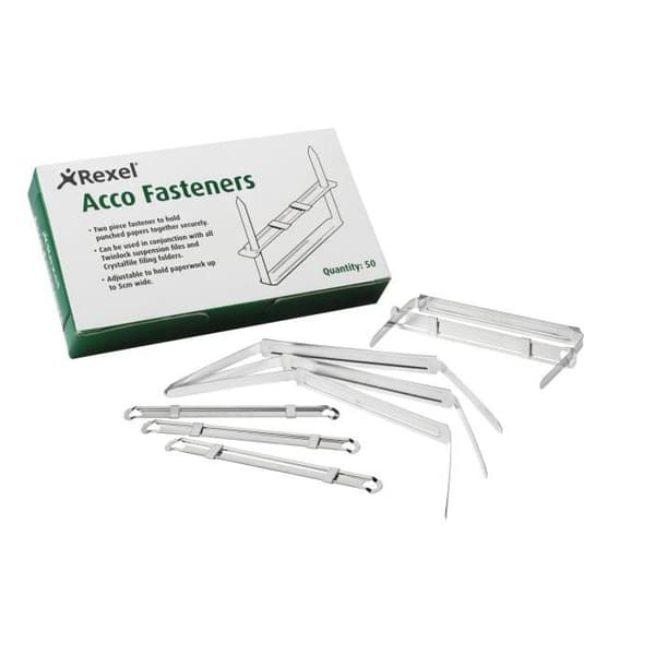 Rexel Fästelement 80x50 mm (50), 216 g, 153 mm, 87 mm, 26 mm, 238 g, 50 st.