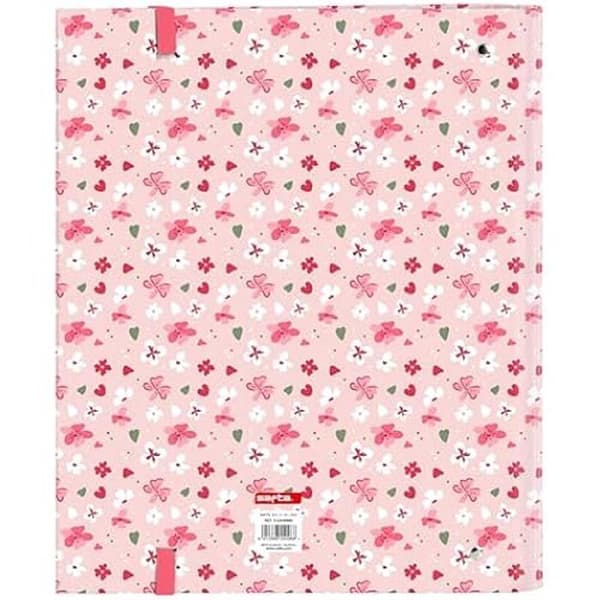 4-ringspärm - SAFTA - M666A VMB IN Bloom - 35 cm - 100 A4-ark - Bekvämt för barn