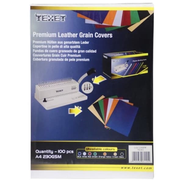 Vitt läderfodral A4-pack om 100 st