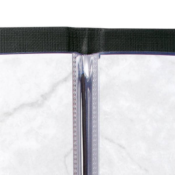 Sigel - SM111/5 - Menyfolder - Gummibunden - Format A4 5 Har fastnat svart