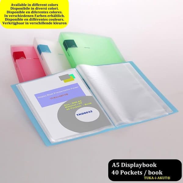 Bindning - plastpinne - transparent - Tuka-i-akut lock - TKD8032-grön-4x