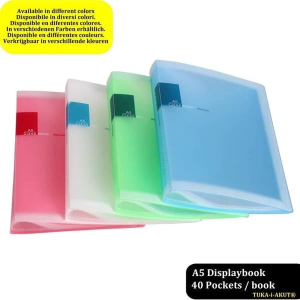 Bindning - plastpinne - transparent - Tuka-i-akut lock - TKD8032-grön-4x